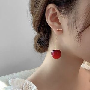 Cherry silver earring NEW